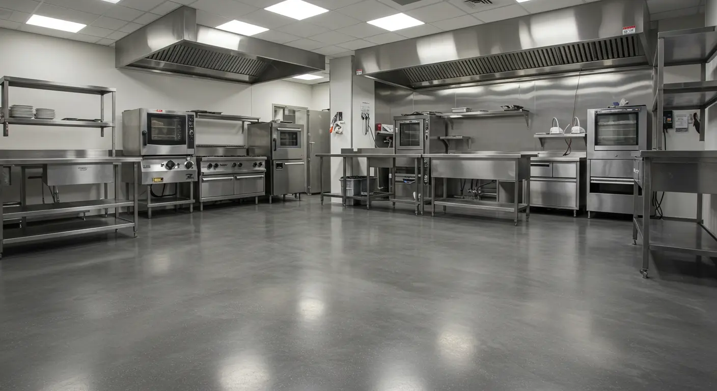 Commercial kitchen flooring
